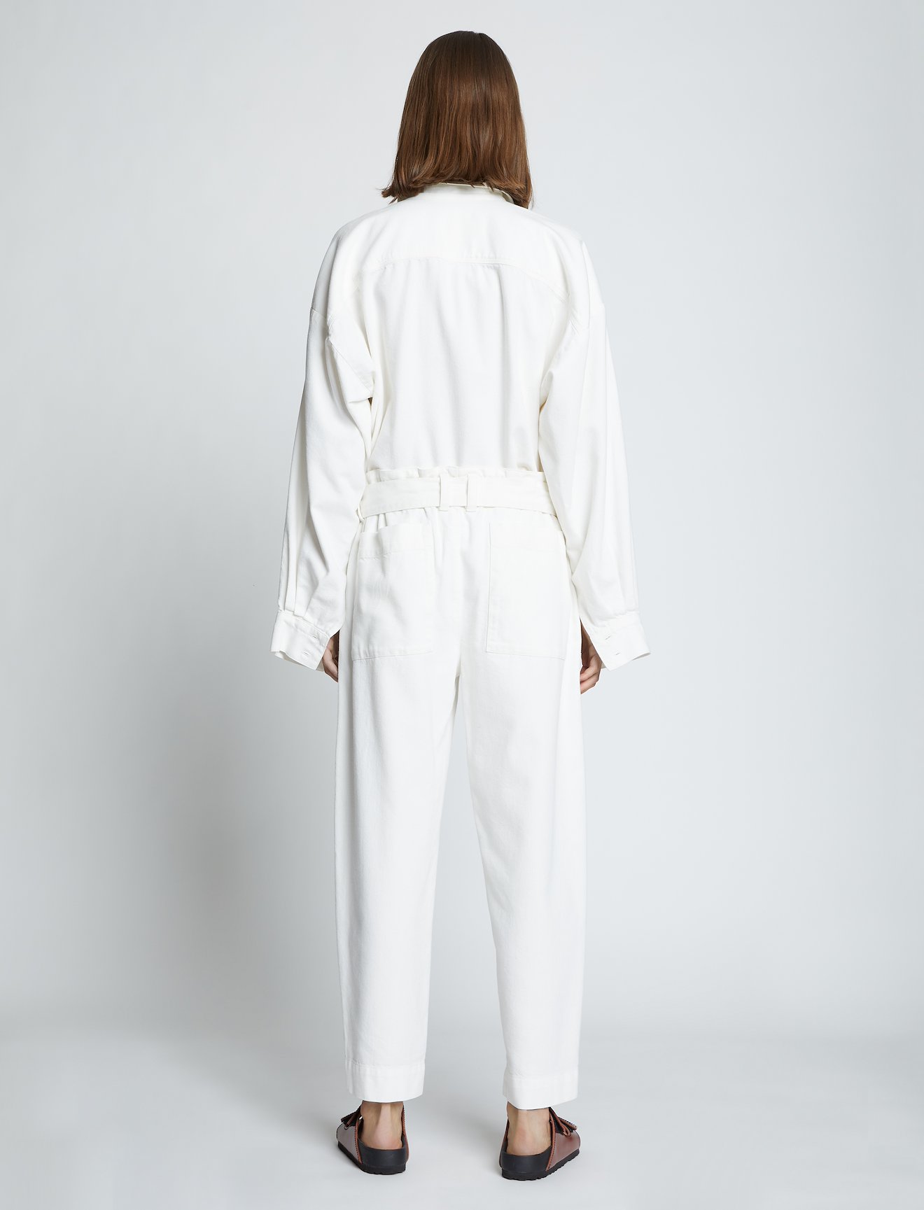Cotton Chambray Belted Pants #2