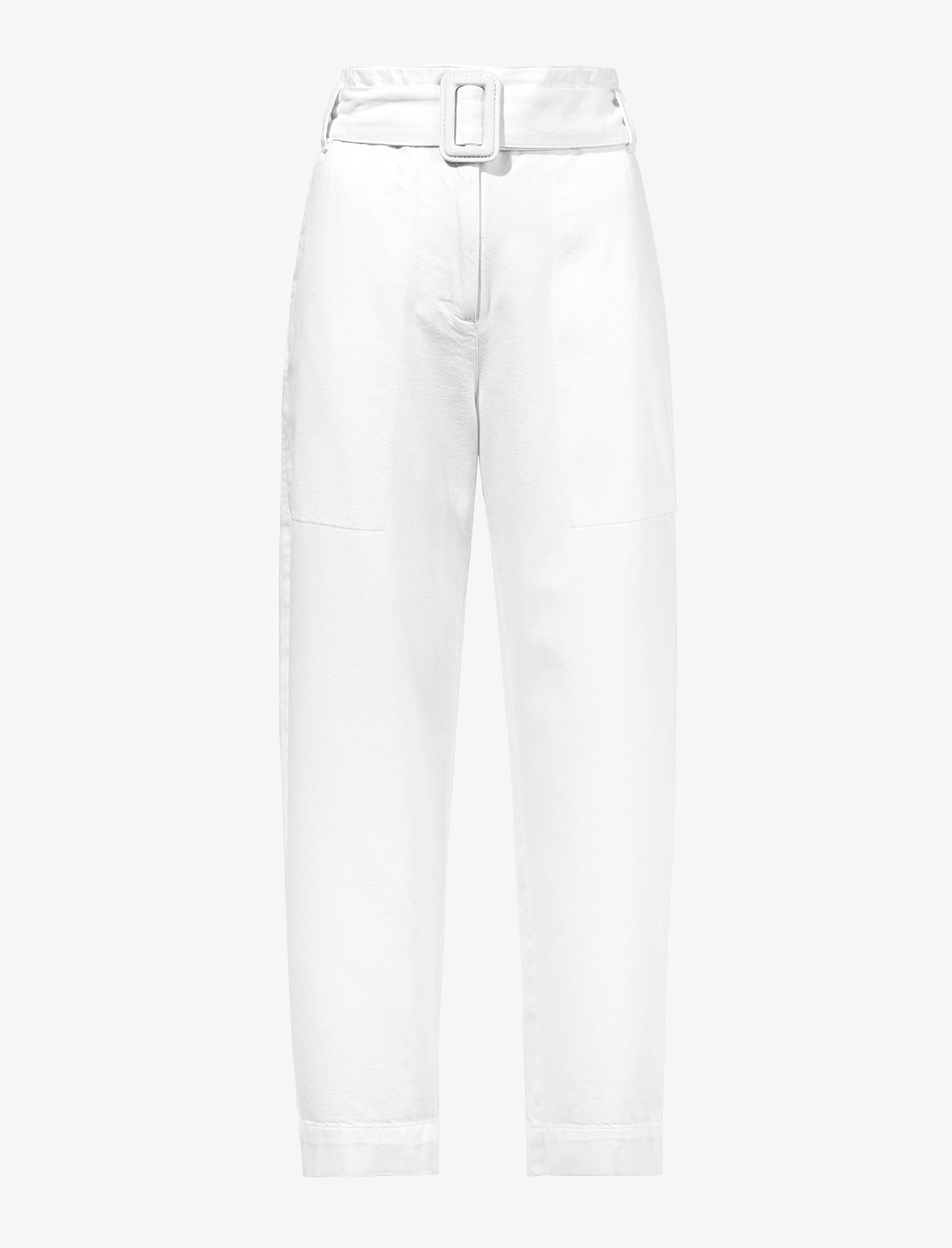 Cotton Chambray Belted Pants #4