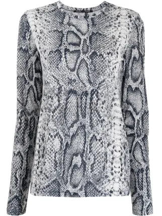 snakeskin long sleeve shirt