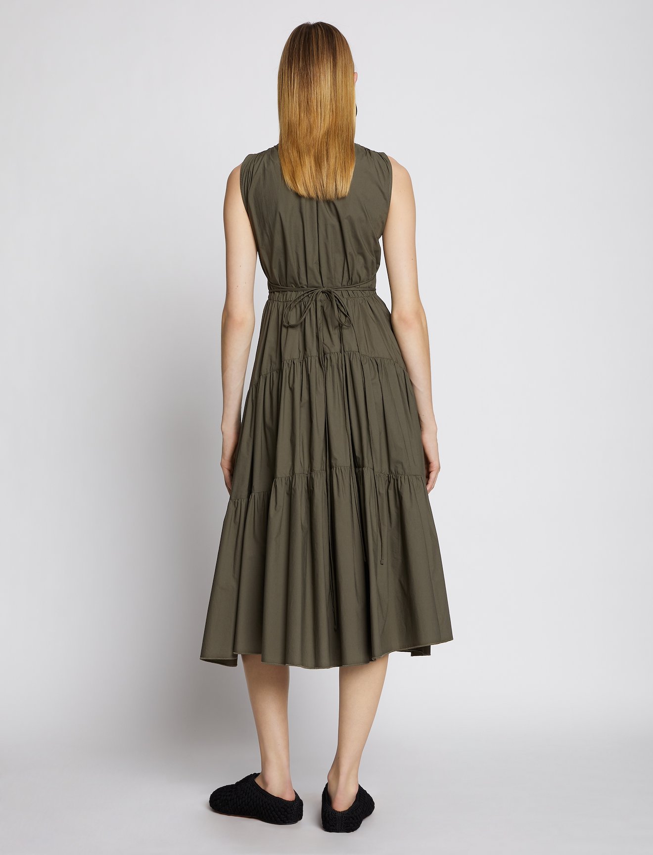 Poplin Gathered Tiered Dress #2