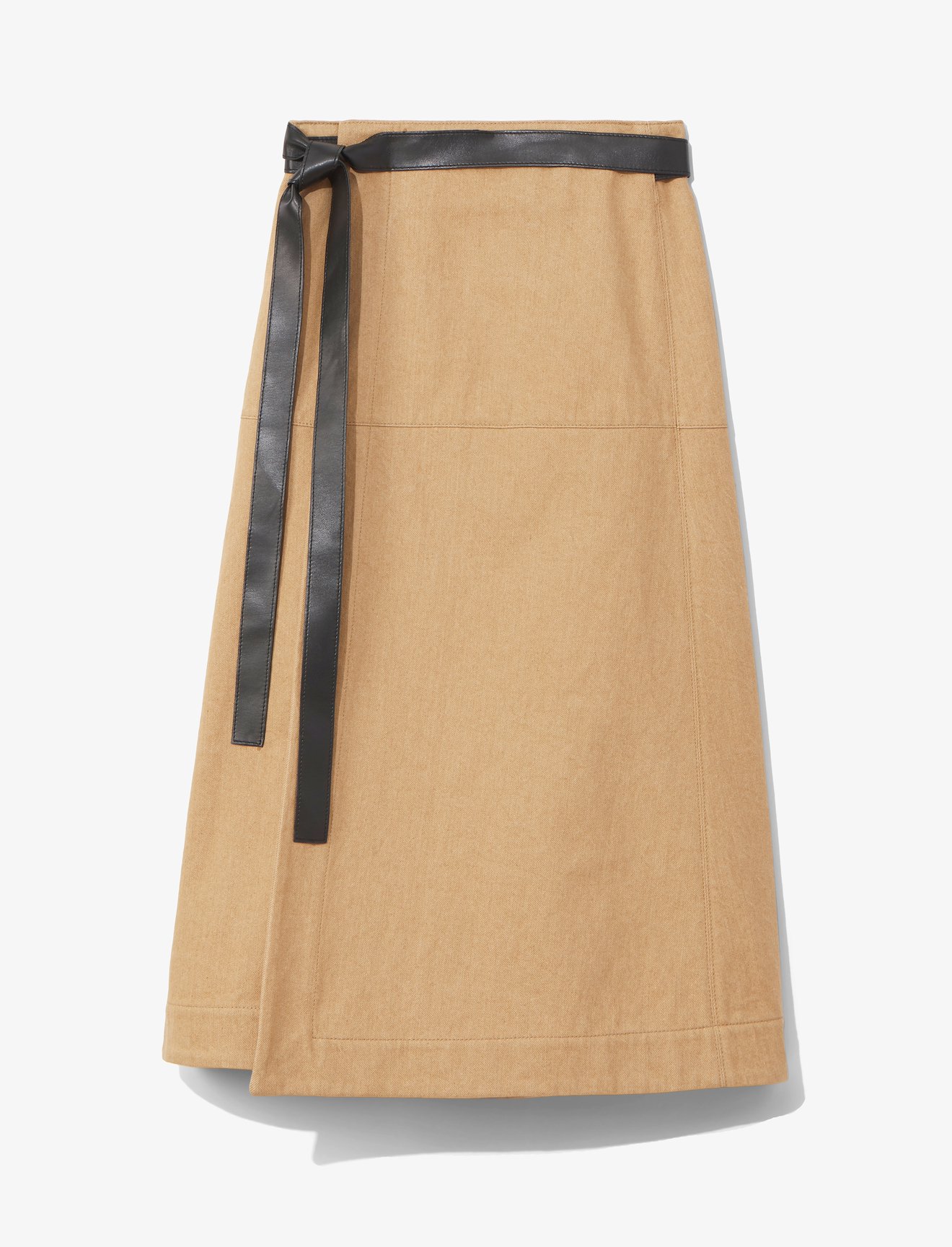 Cotton Canvas Wrap Skirt #4