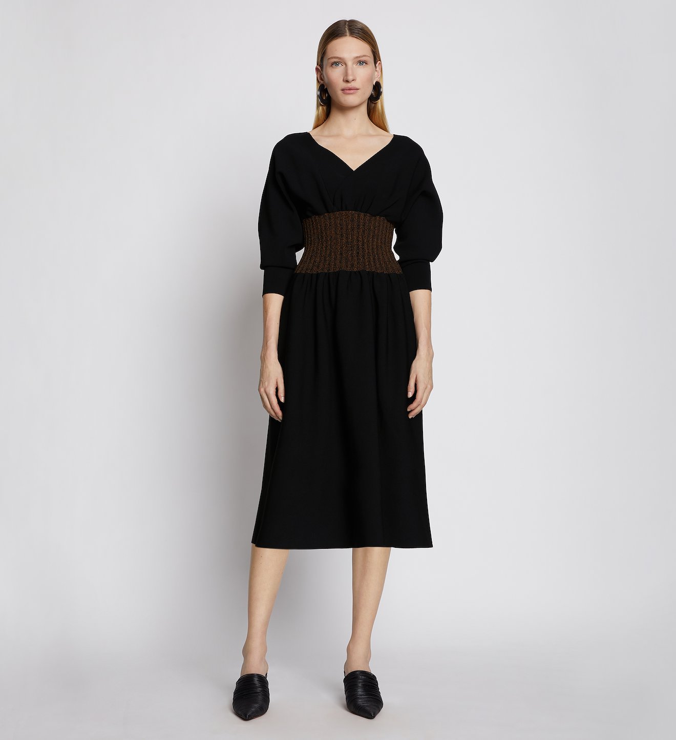 Matte Viscose Knit Dress