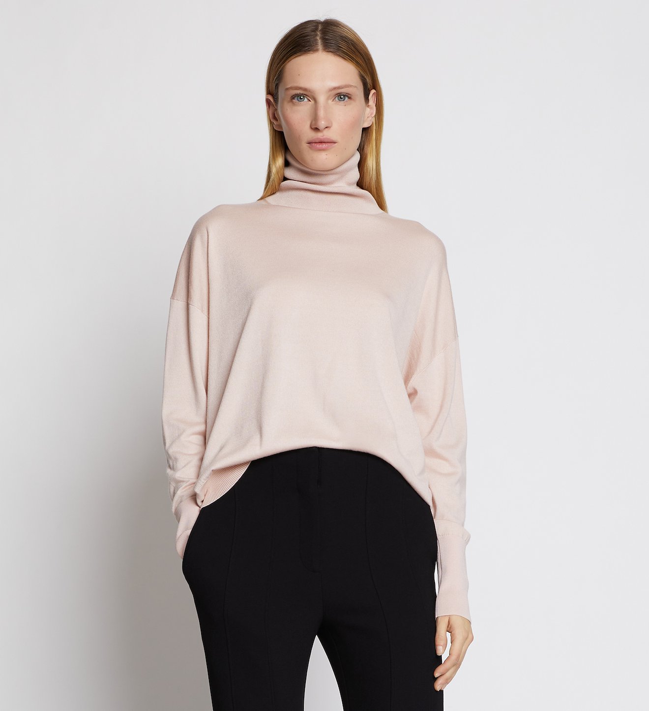 Silk Cashmere Turtleneck