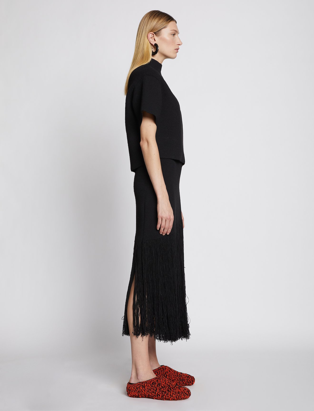 Fringe Knit Skirt #1