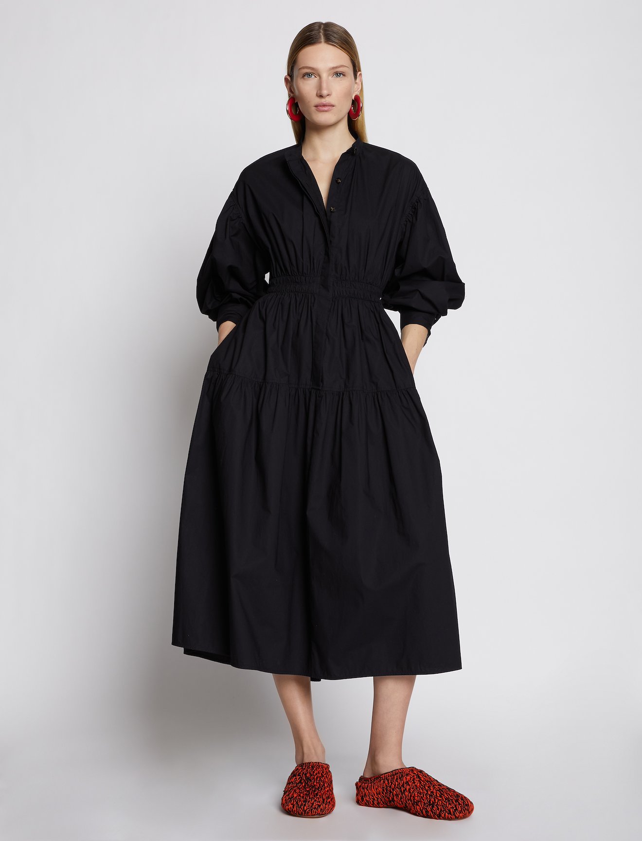 Poplin Open Back Dress #5