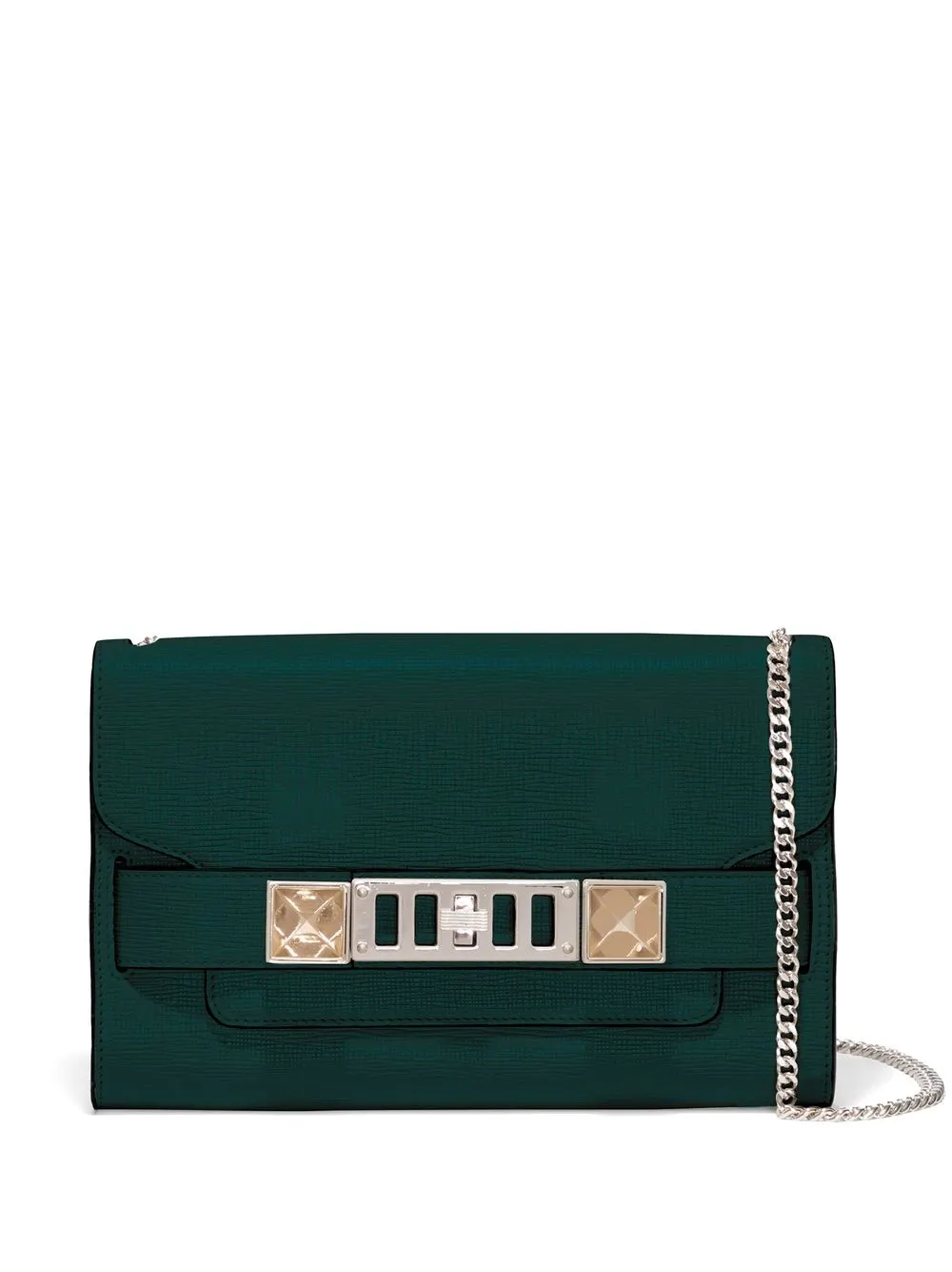 Proenza Schouler Ps11 Linosa Clutch In Green