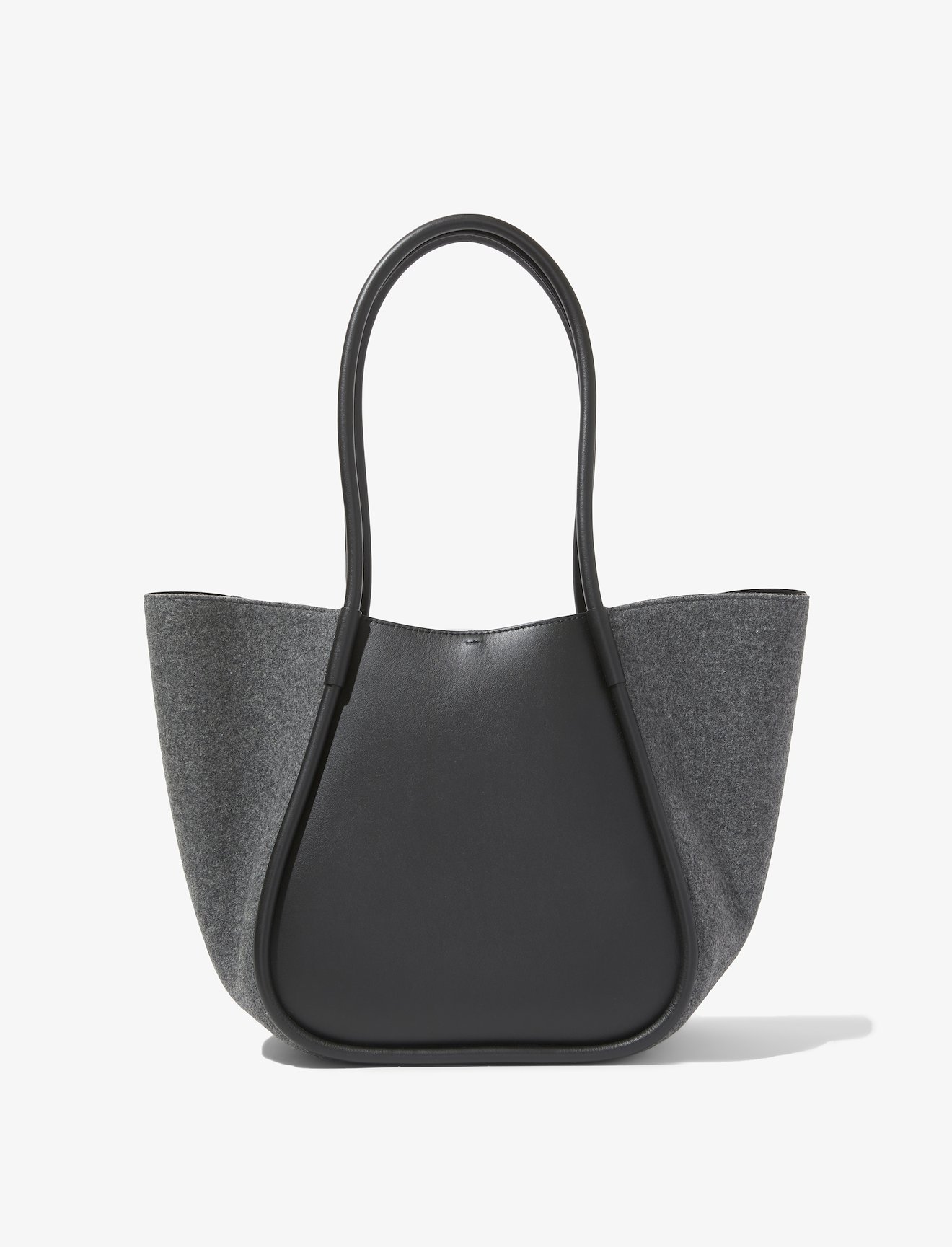 Large Felted Ruched Tote #3