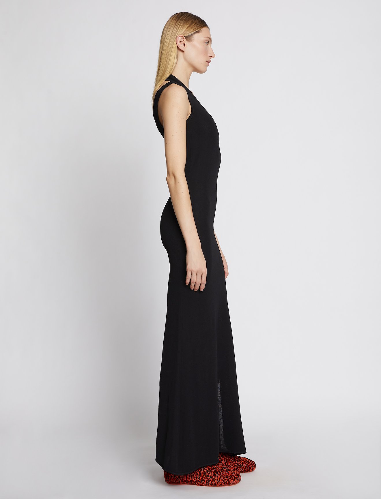 Crepe Jersey Halter Dress #1