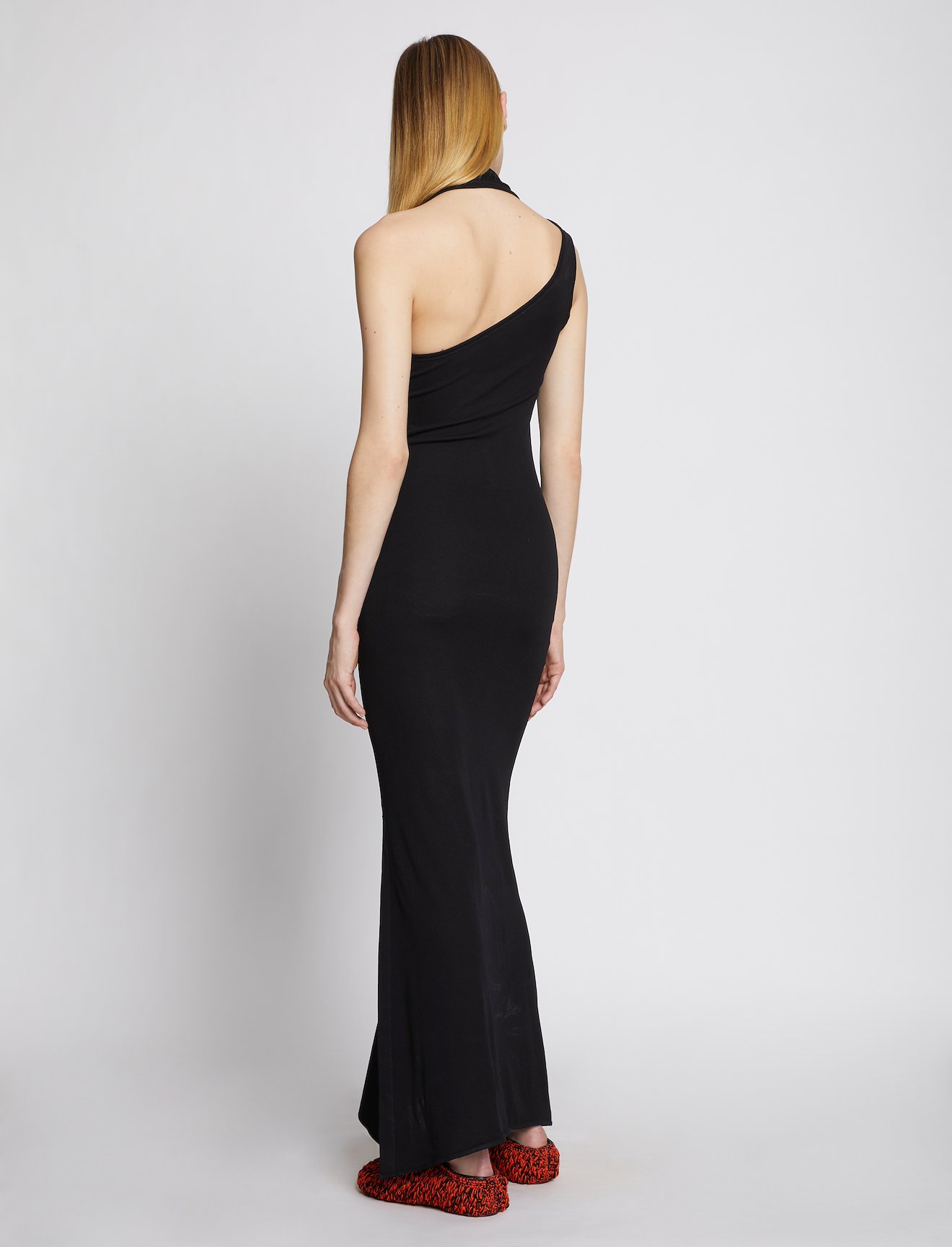 Crepe Jersey Halter Dress #2