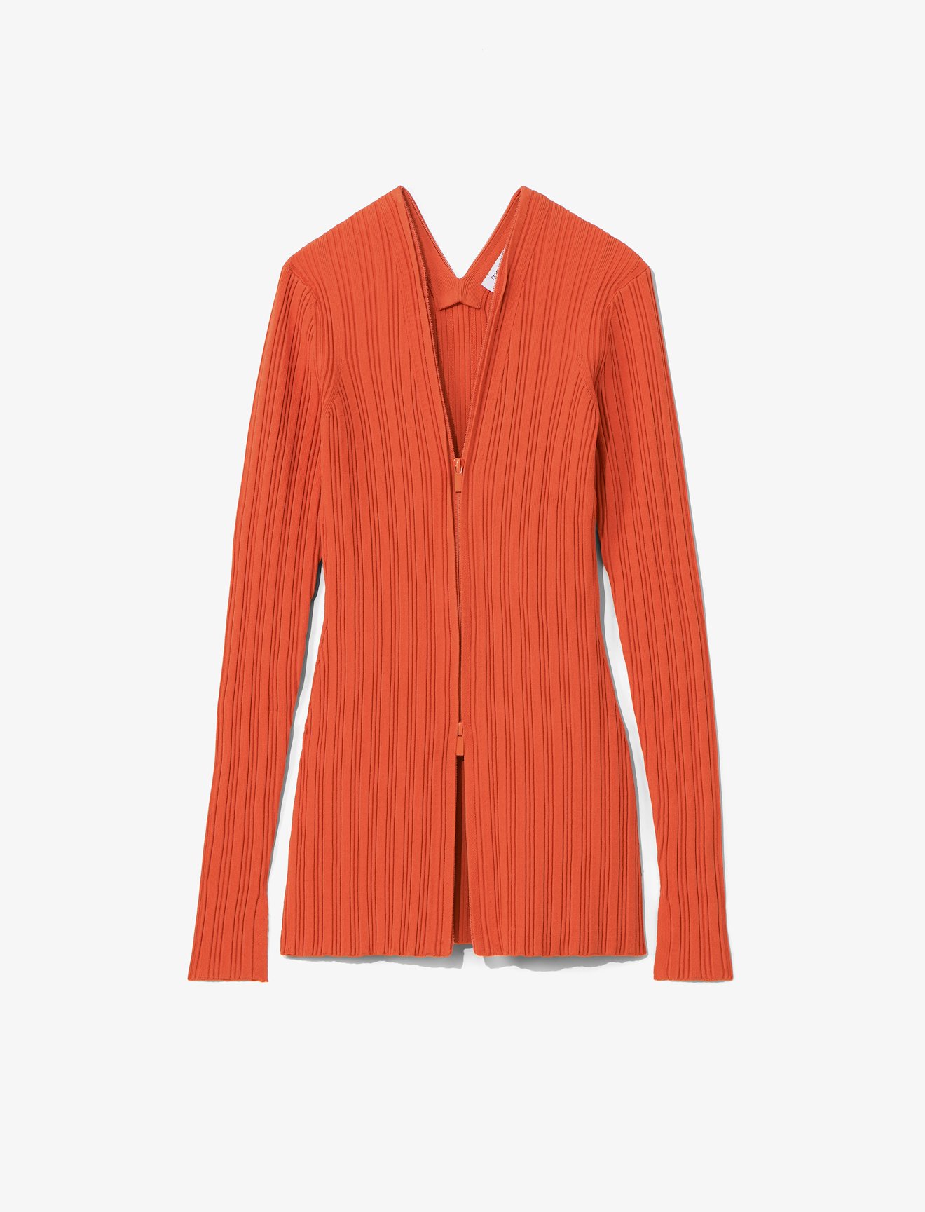 Rib Knit Zip Cardigan #5