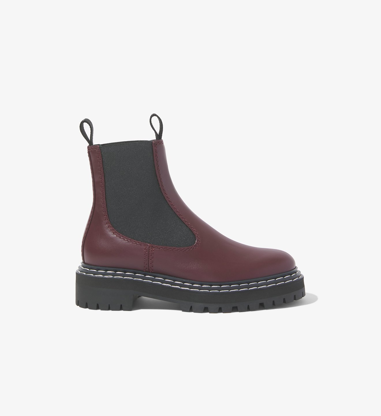 Lug Sole Chelsea Boots in red | Proenza Schouler