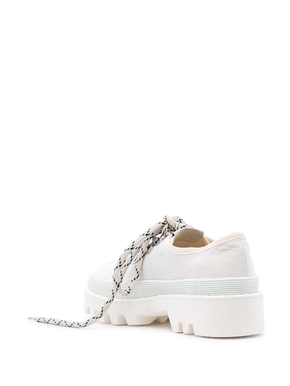 Shop Proenza Schouler City Lug-sole Lace-up Shoes In Nude