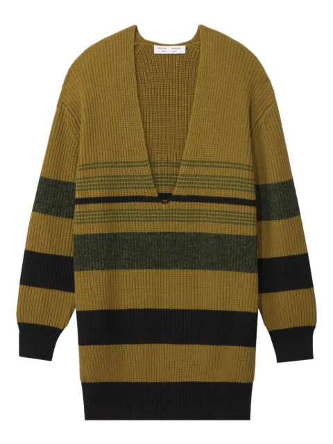 Proenza Schouler White Label horizontal-stripe V-neck jumper