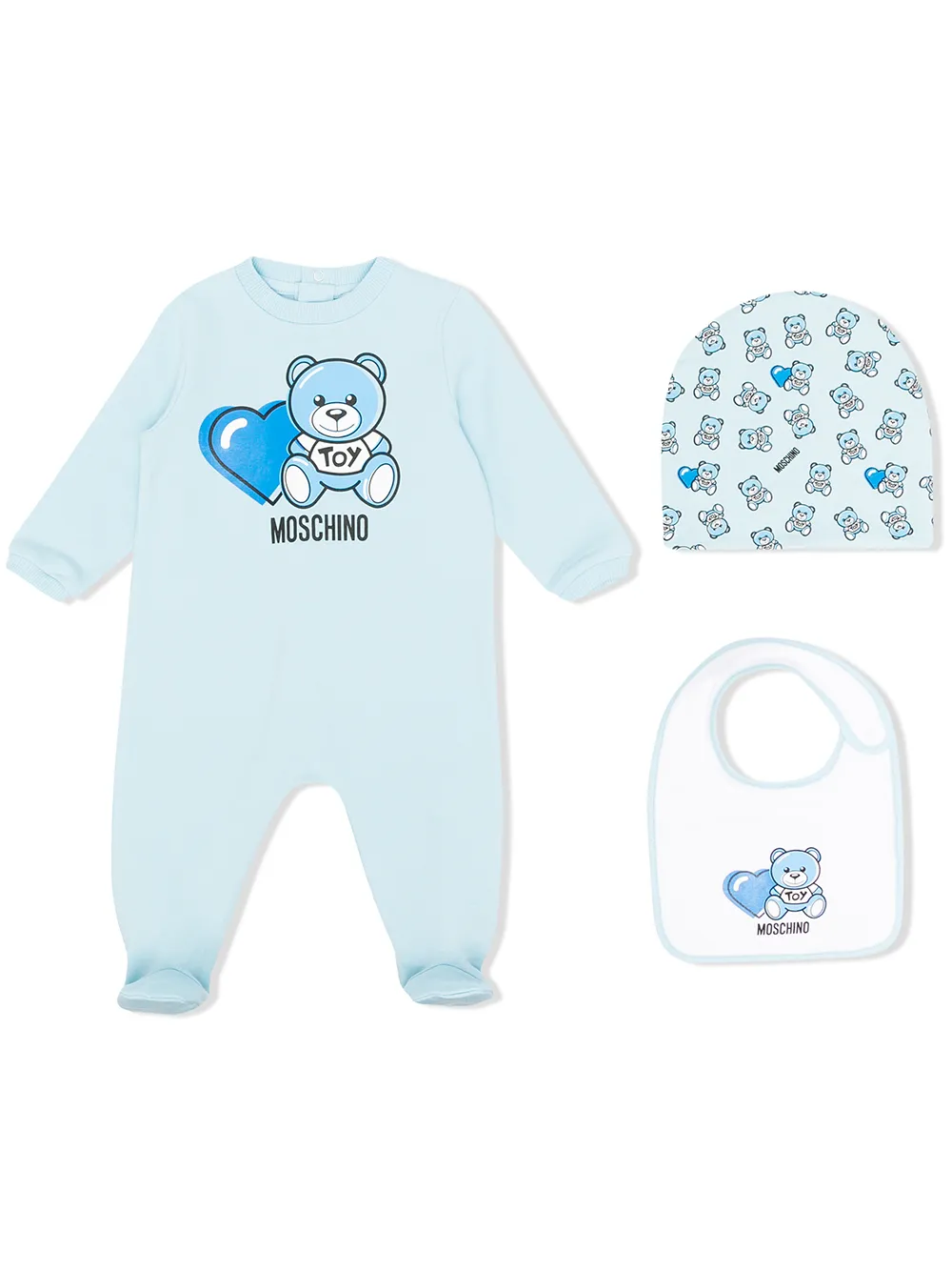 

Moschino Kids pijama con motivo Teddy Bear - Azul