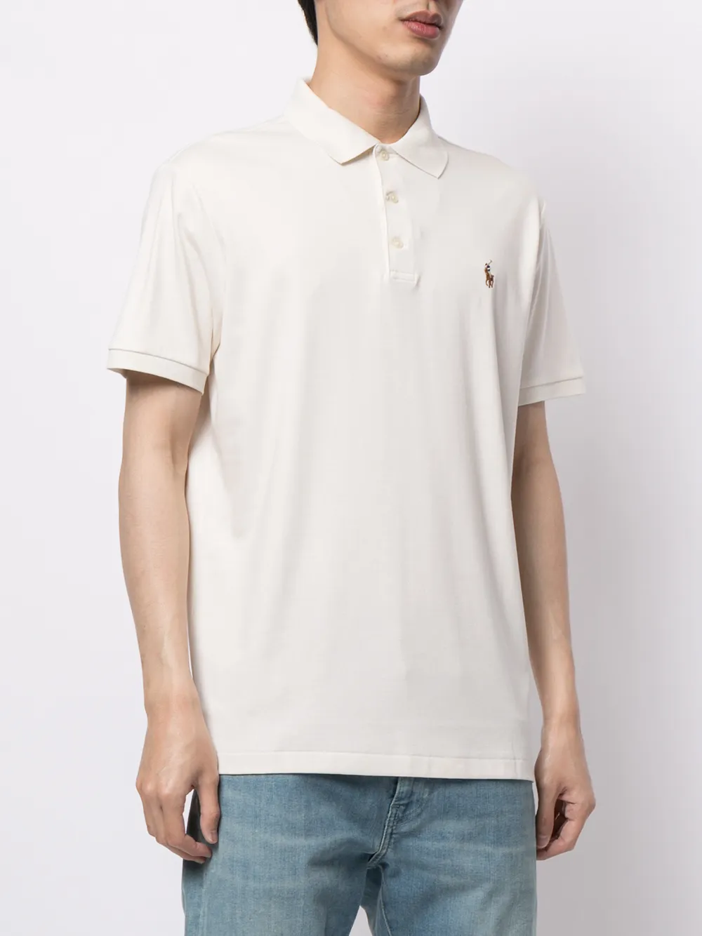 фото Polo ralph lauren рубашка поло с вышивкой pony