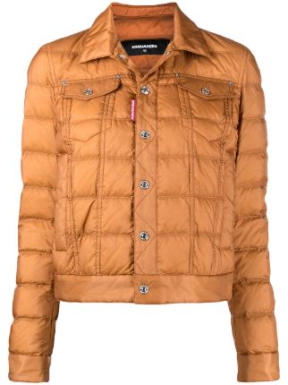 cropped quilted puffer jacket