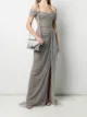 Image 2 of Marchesa satin-finish quartz crystal shoulder bag