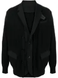 sacai layered button-front cardigan - Black