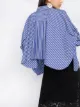 Sacai cropped striped shirt