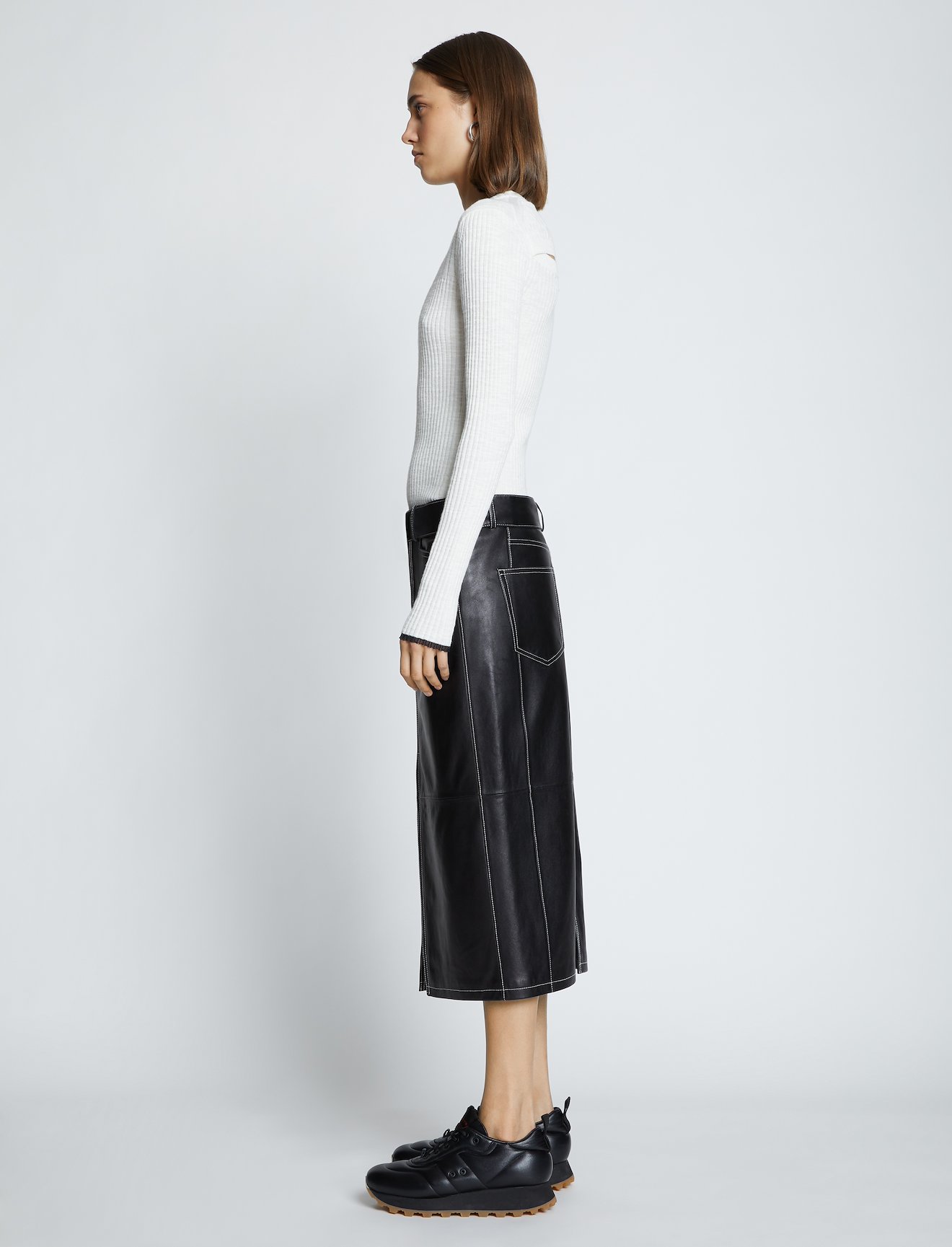 Fine Gauge Rib Knit Top #2