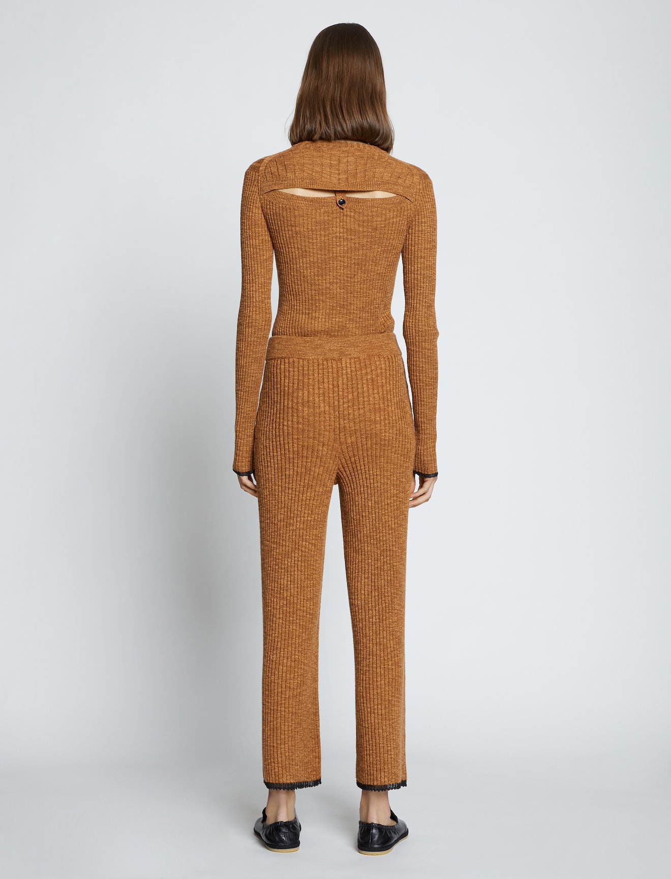 Fine Gauge Rib Knit Pants #2