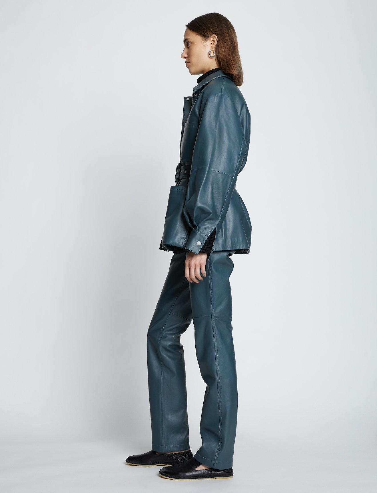Leather Belted Jacket #2