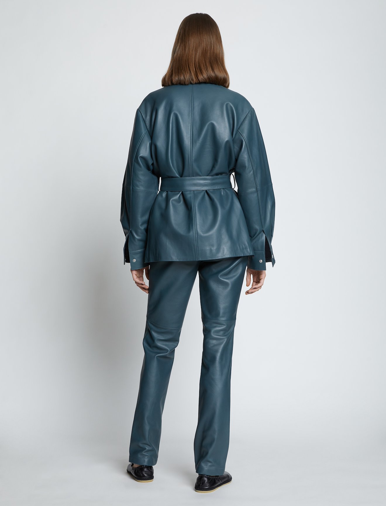 Leather Belted Jacket #3