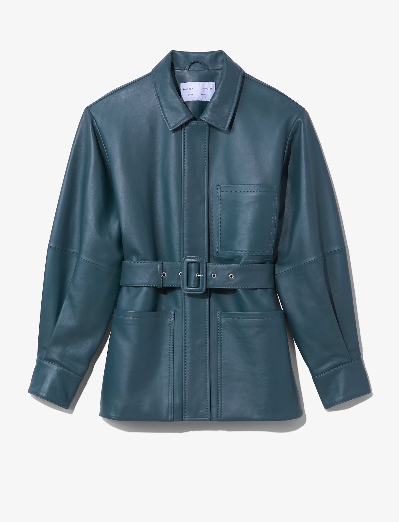 Leather Belted Jacket #5