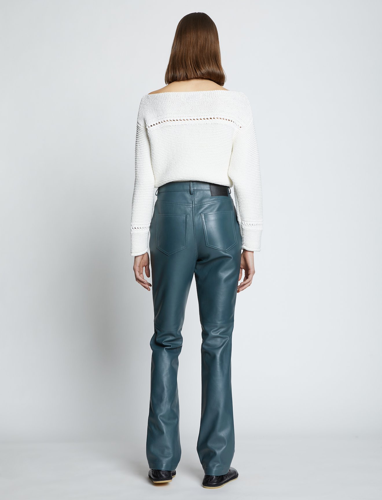 Leather Straight Pants #2
