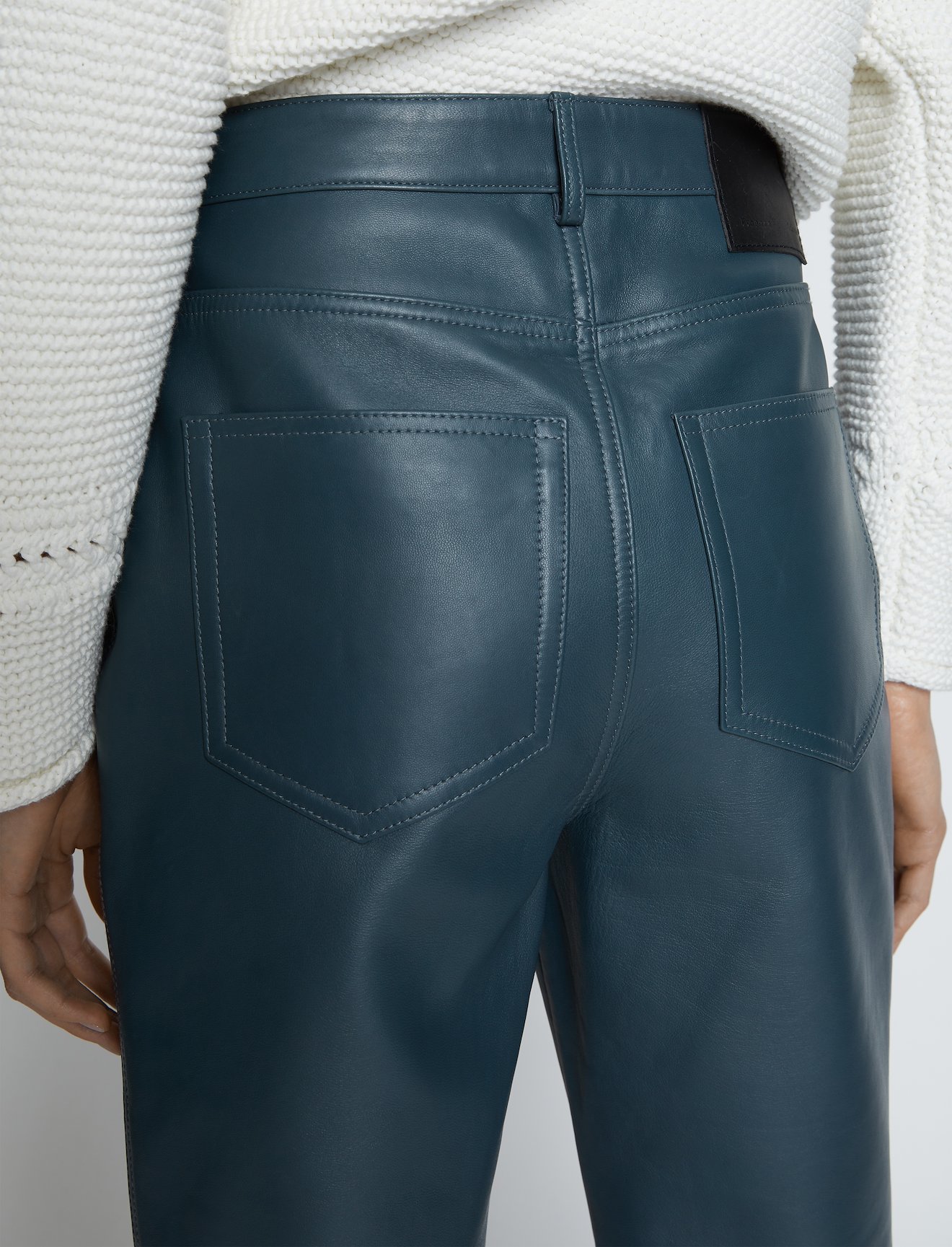 Leather Straight Pants #3