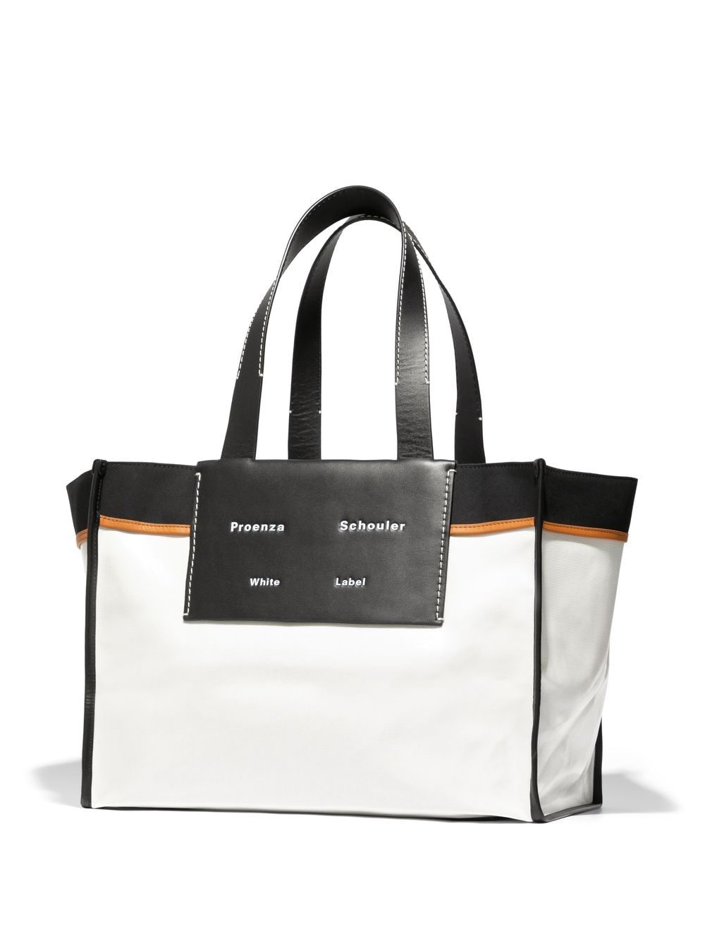 PROENZA SCHOULER WHITE LABEL Accordion color-block leather shoulder bag
