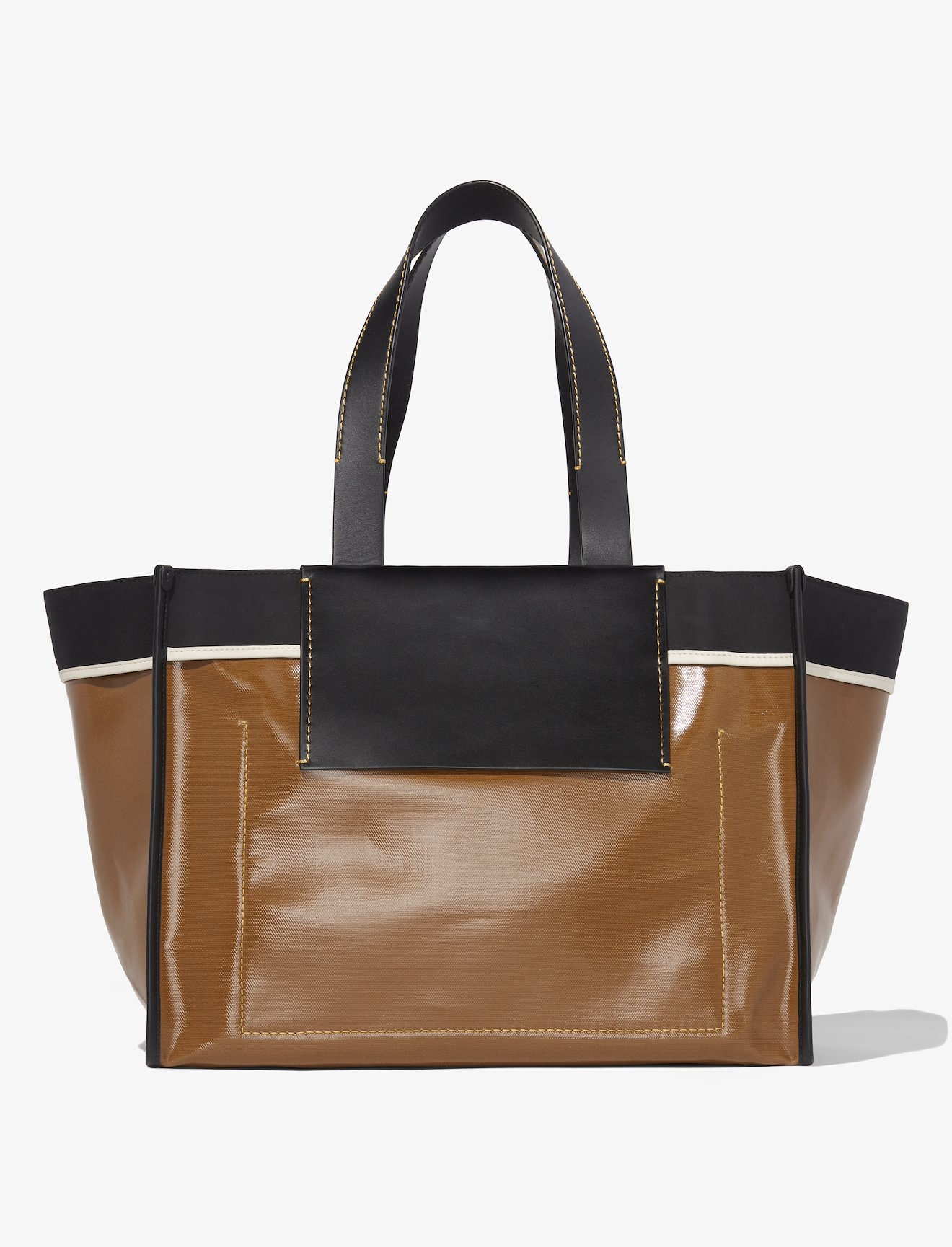 XL Morris Coated Canvas Tote in tobacco | Proenza Schouler