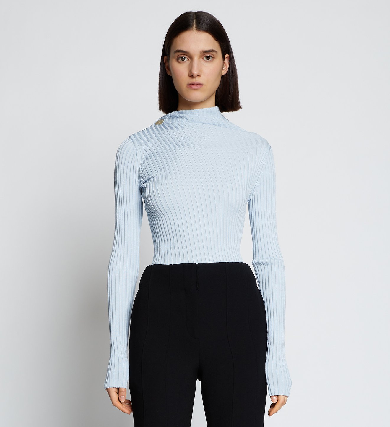 Rib Knit Twisted Top