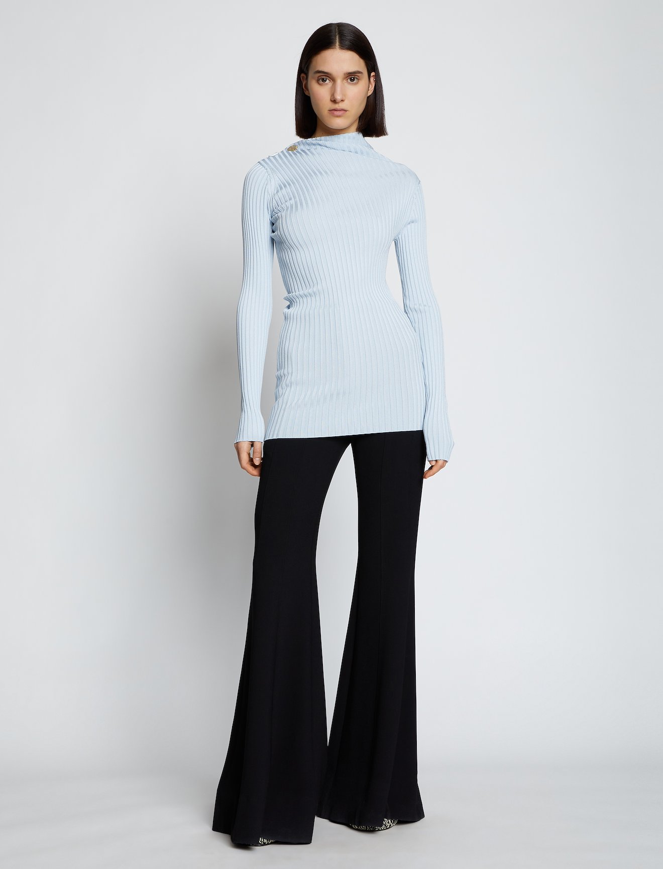 Rib Knit Twisted Top #1