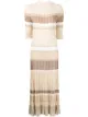 Image 1 of Proenza Schouler ribbed-knit striped dress