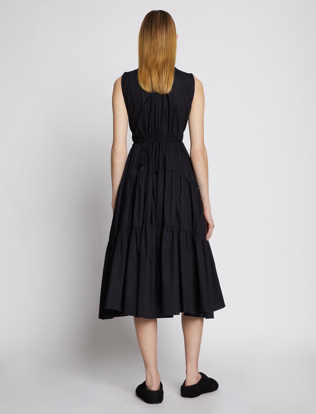 Poplin Gathered Tiered Dress #2