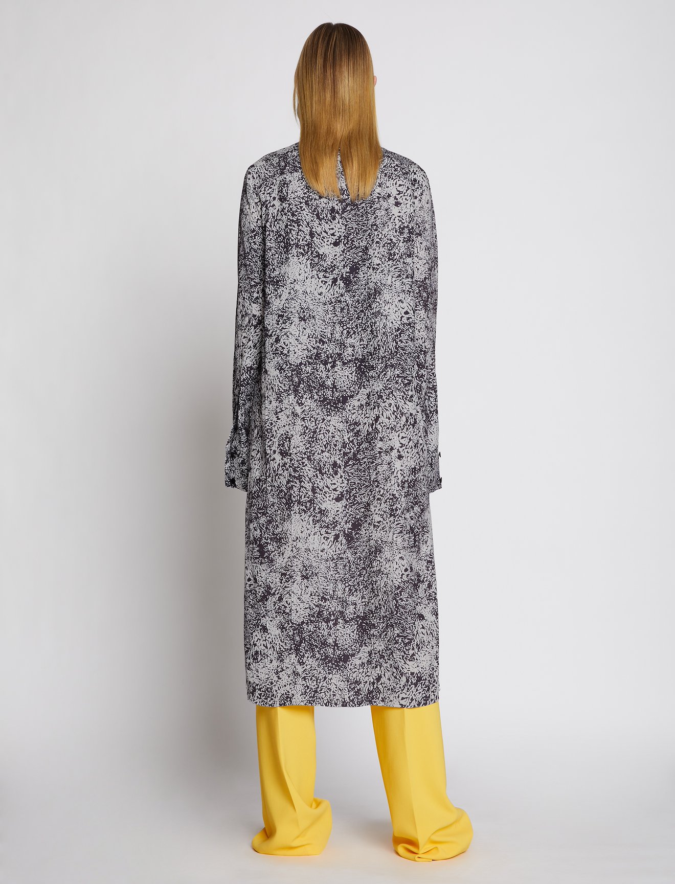 Etched Crepe Shirt Dress #2