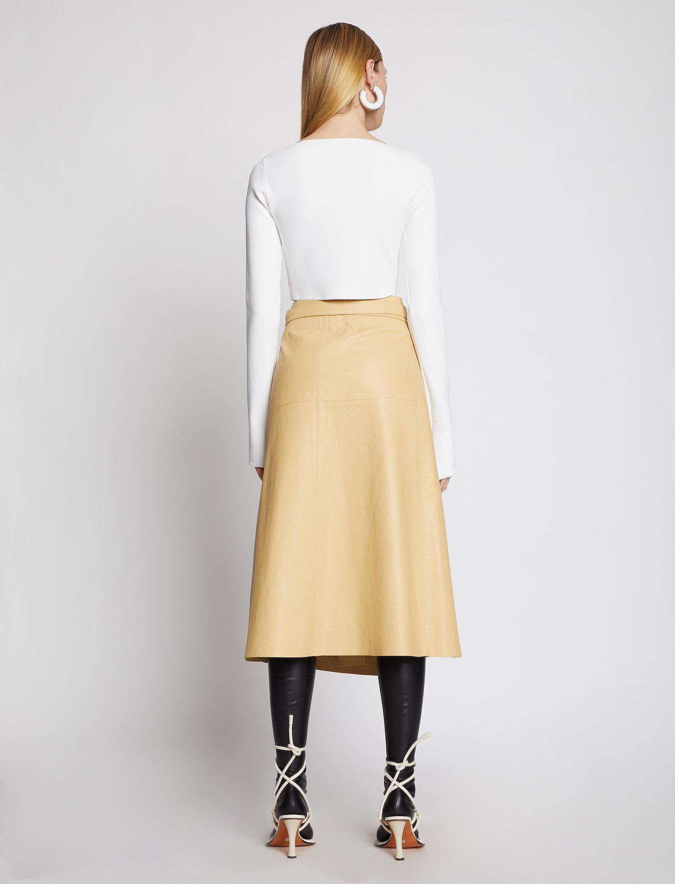 Leather Wrap Skirt #2