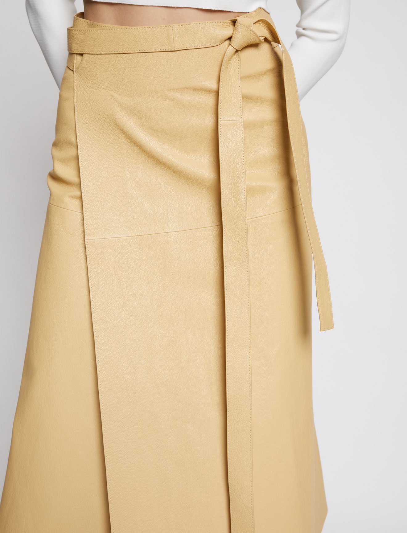 Leather Wrap Skirt #3