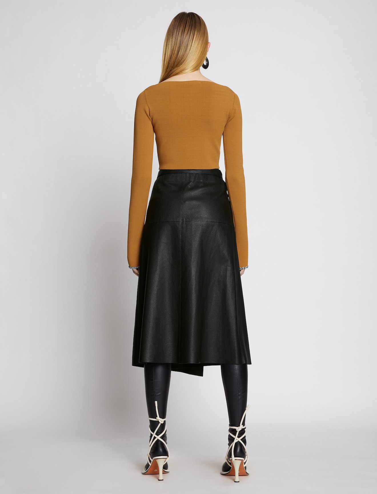 Leather Wrap Skirt #2