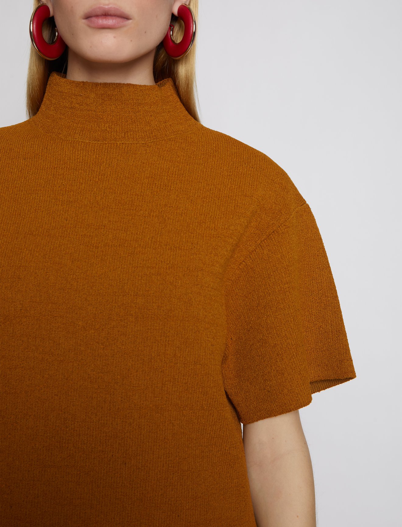 Compact Knit Mockneck Top #3