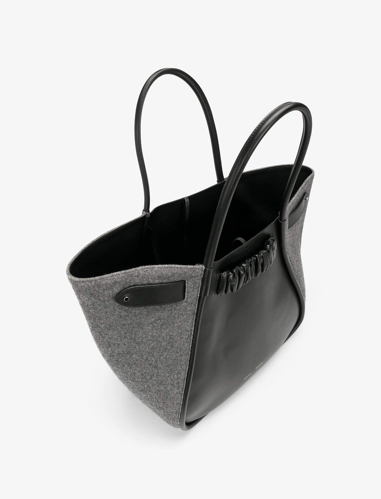 XL Felted Ruched Tote #4