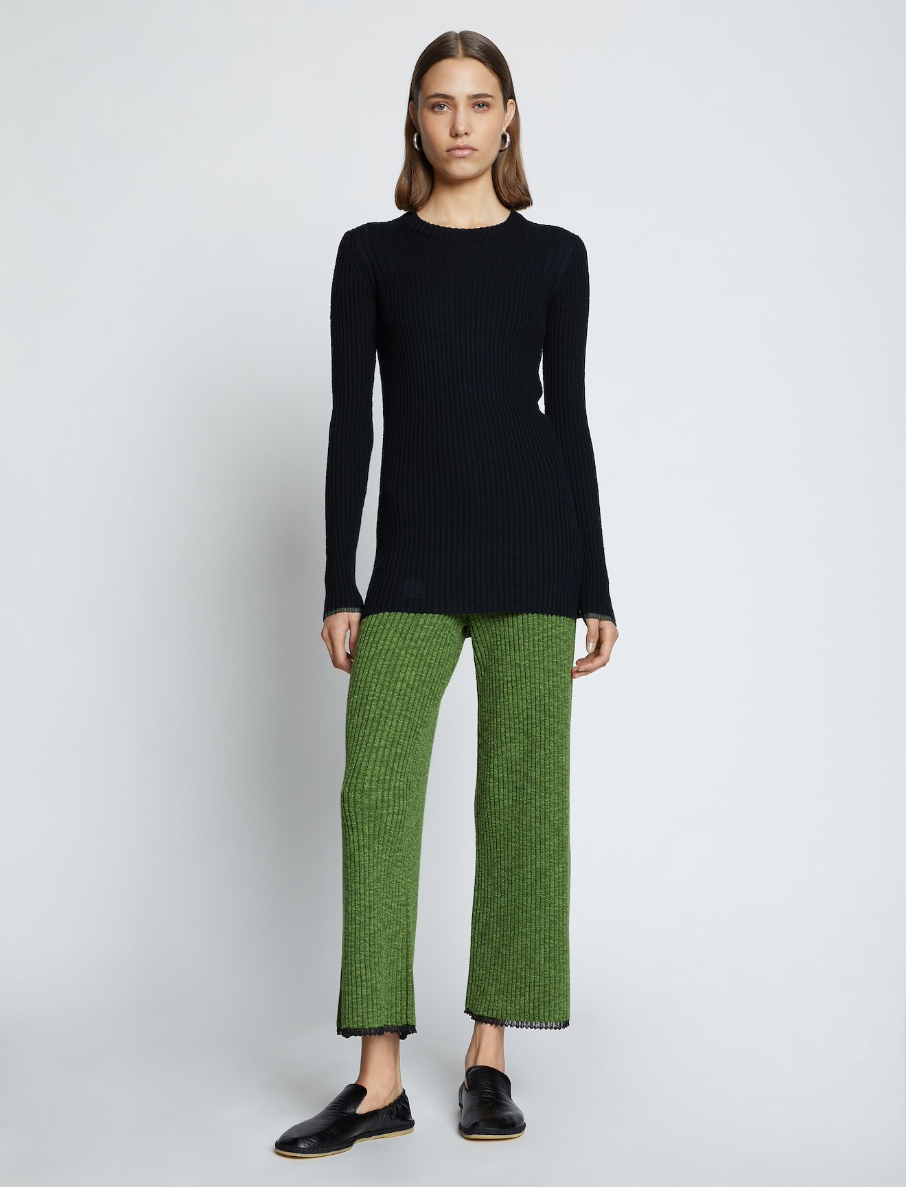 Fine Gauge Rib Knit Pants #5
