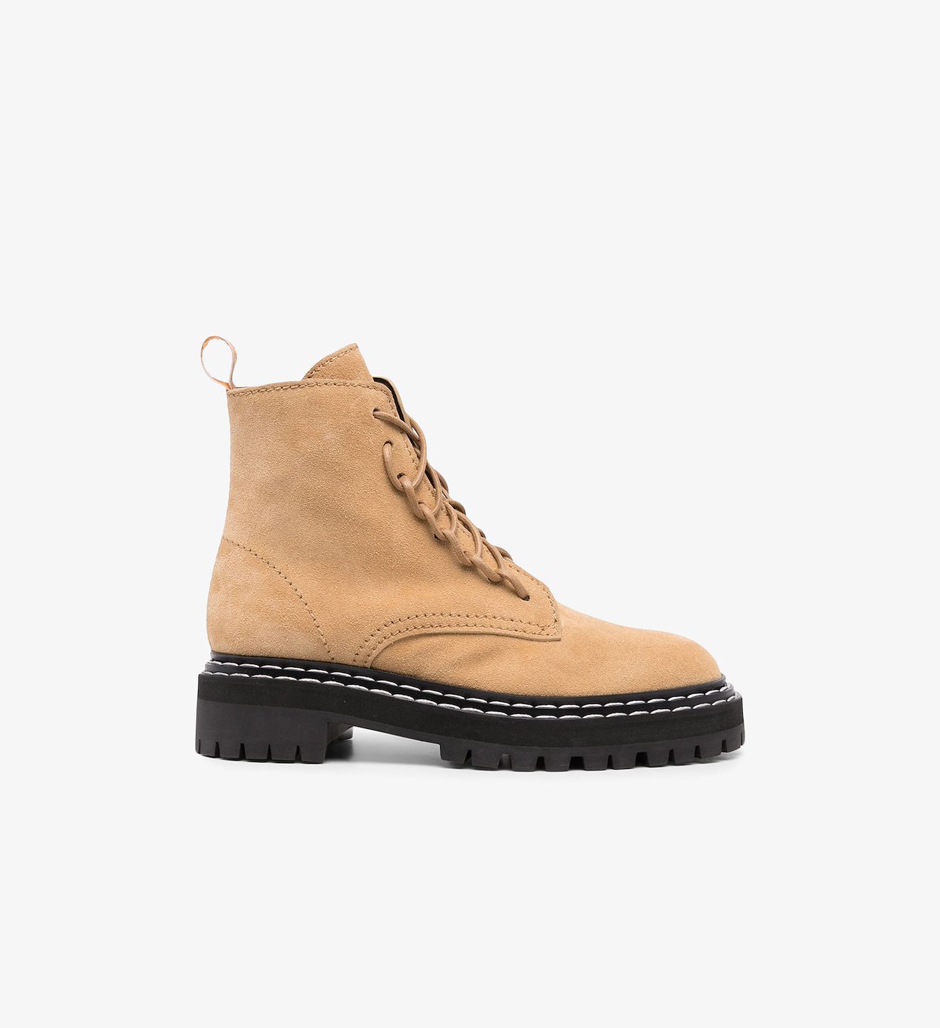 Suede Lug Sole Combat Boots