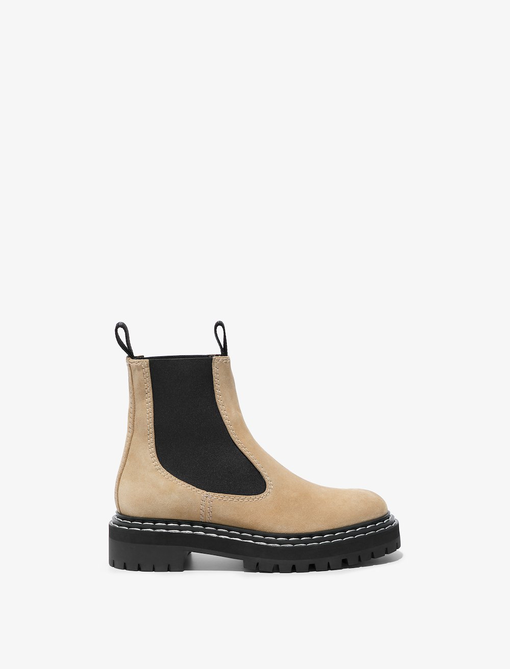 Suede Lug Sole Chelsea Boots