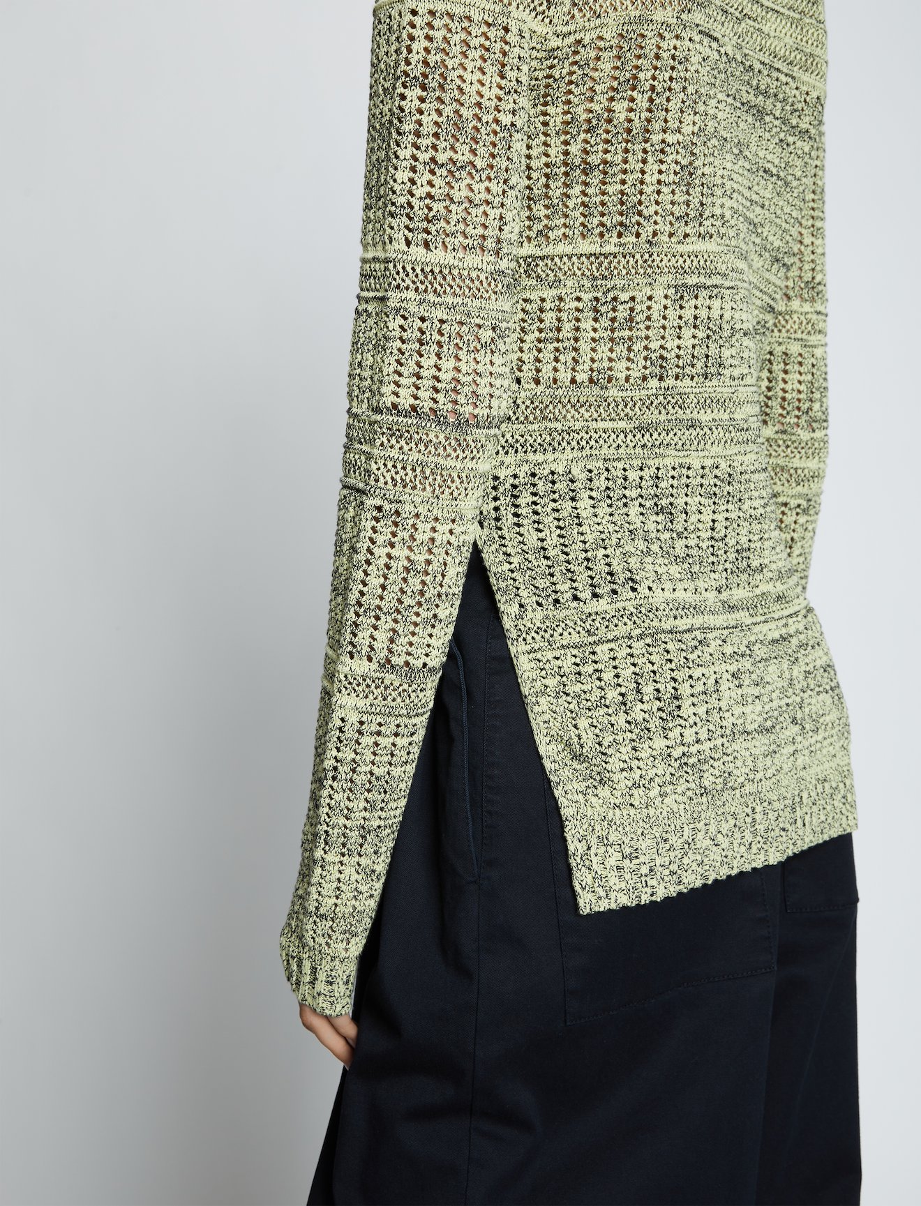 Cotton Silk Pique Knit Top #4
