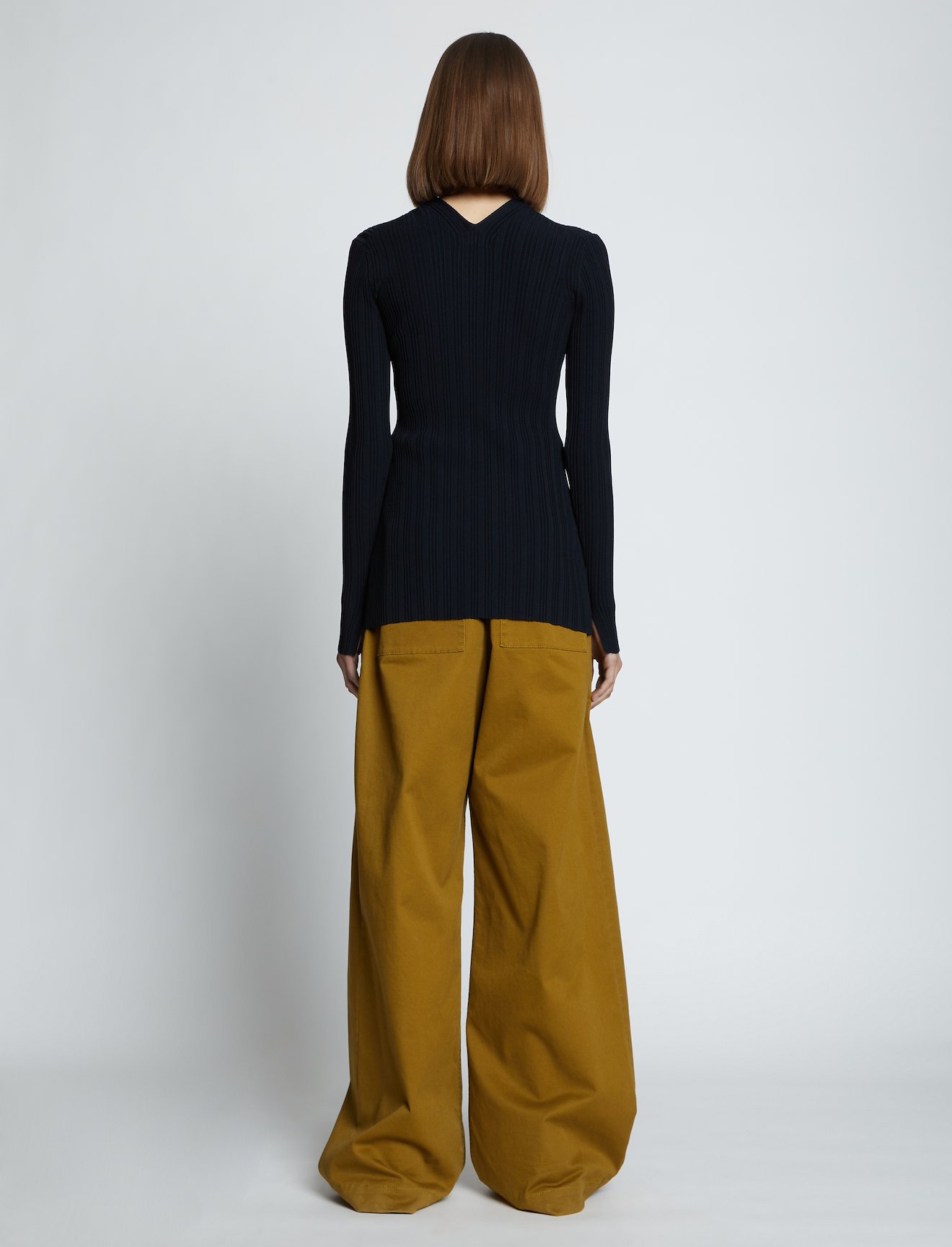 Rib Knit Zip Cardigan #3