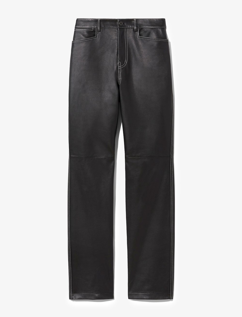 Leather Straight Pants