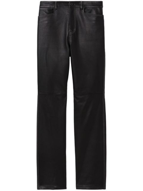 Proenza Schouler White Label straight leather trousers