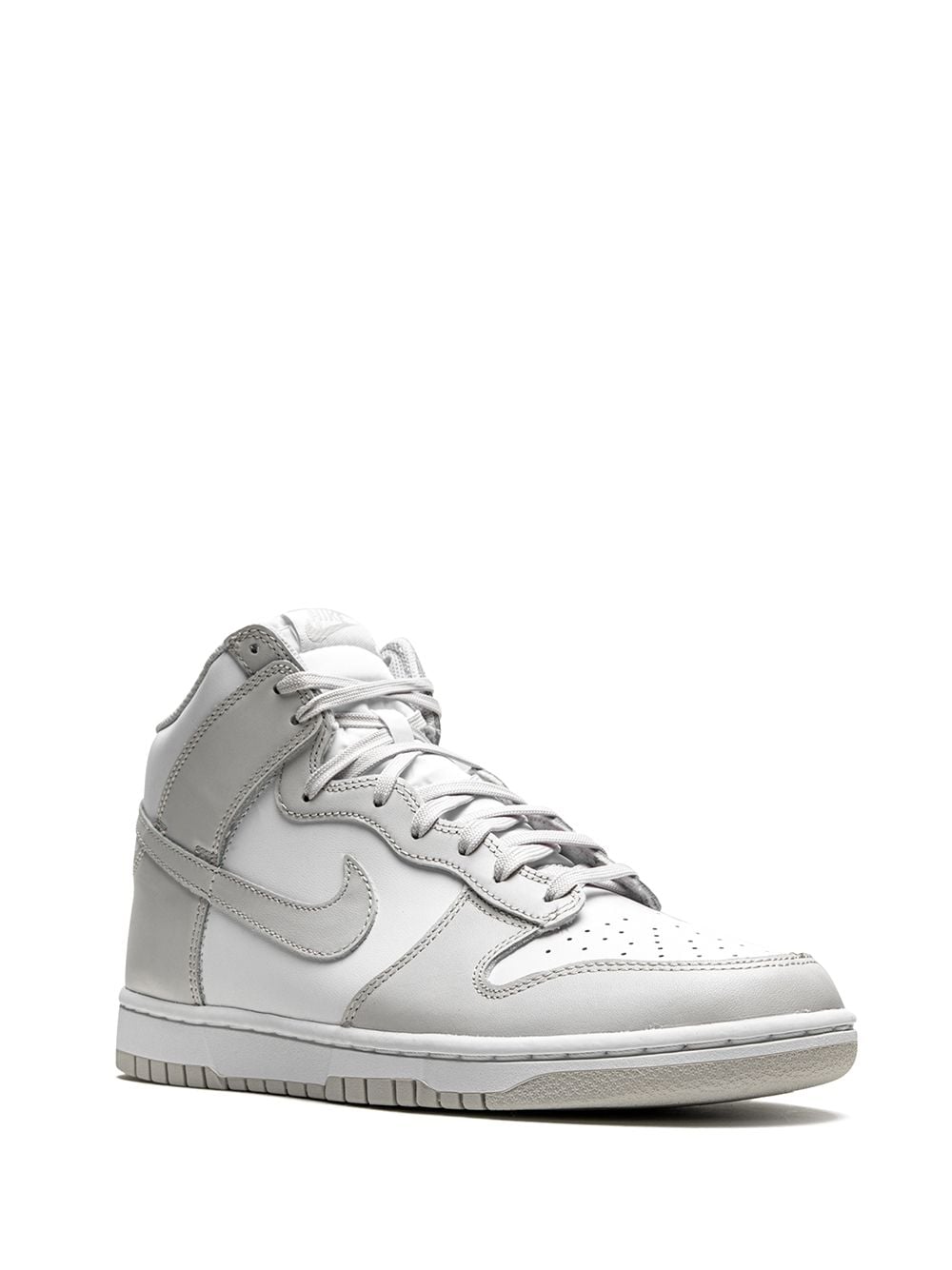Shop Nike Dunk High "vast Grey" Sneakers In White
